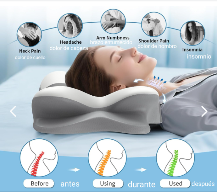 Almohada cervical viscoelástica · foto 3